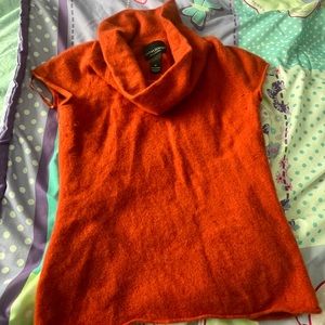Orange TurtleNeck Short Sleeve
